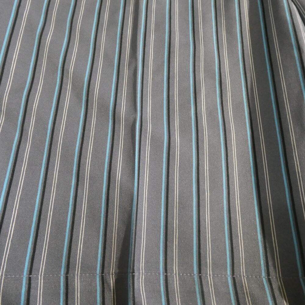 Sligo Golf Shorts Mens 34 Gray Blue‎ Striped Performance Stretch Flat Front - Picture 2 of 12